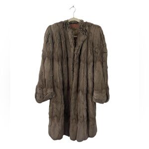VTG A. Dworkin Fur Trench Coat